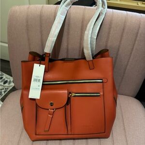 Calvin Klein Women's Orange Tote Bag